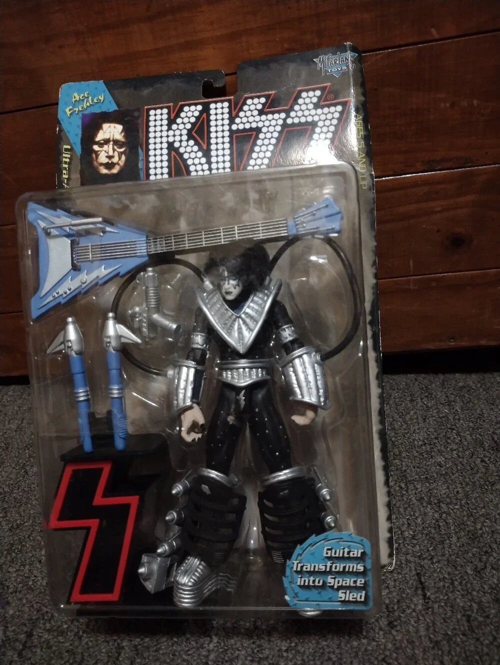 Kiss Rock Band Ace Frehley Action Figure + Accessories